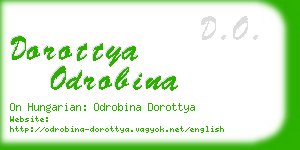 dorottya odrobina business card